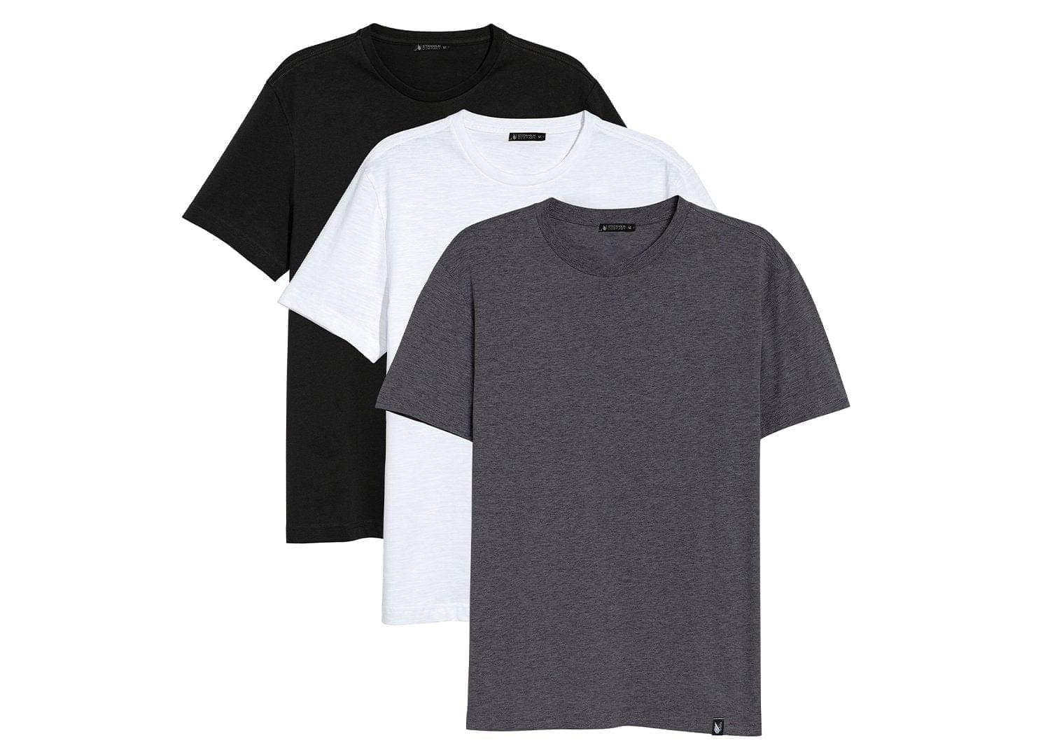 Essentials trio Lisas - Paquete de 3 playeras básicas Lisas | descuentos | productos con descuento | Stockholm Company