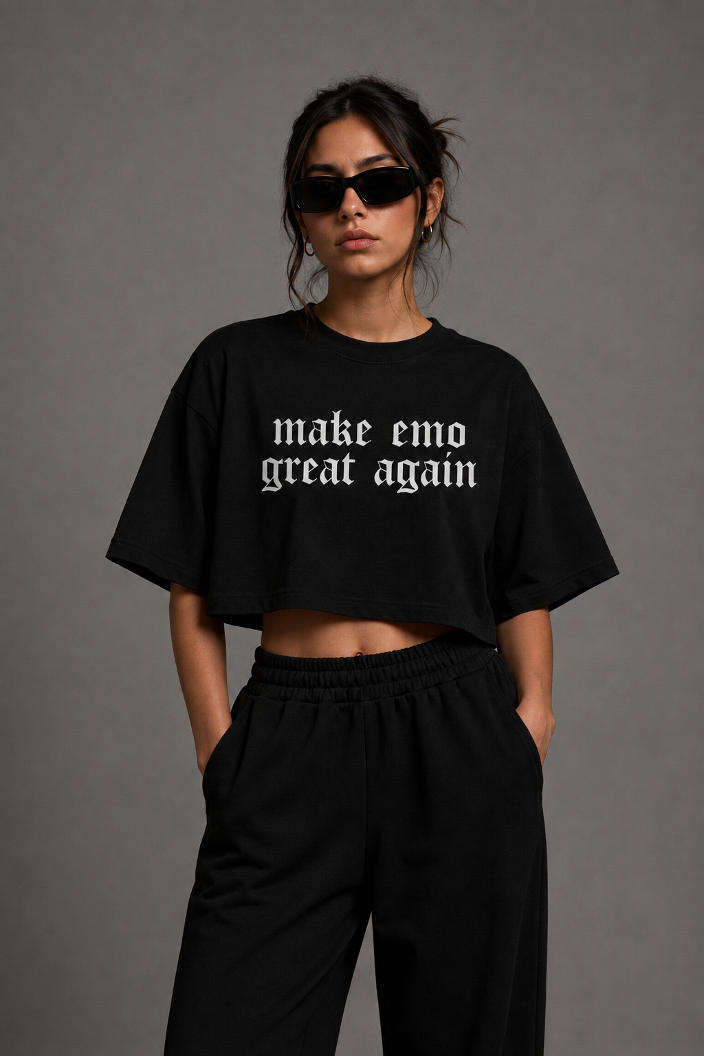 Make emo great again | CROP TOP oversize