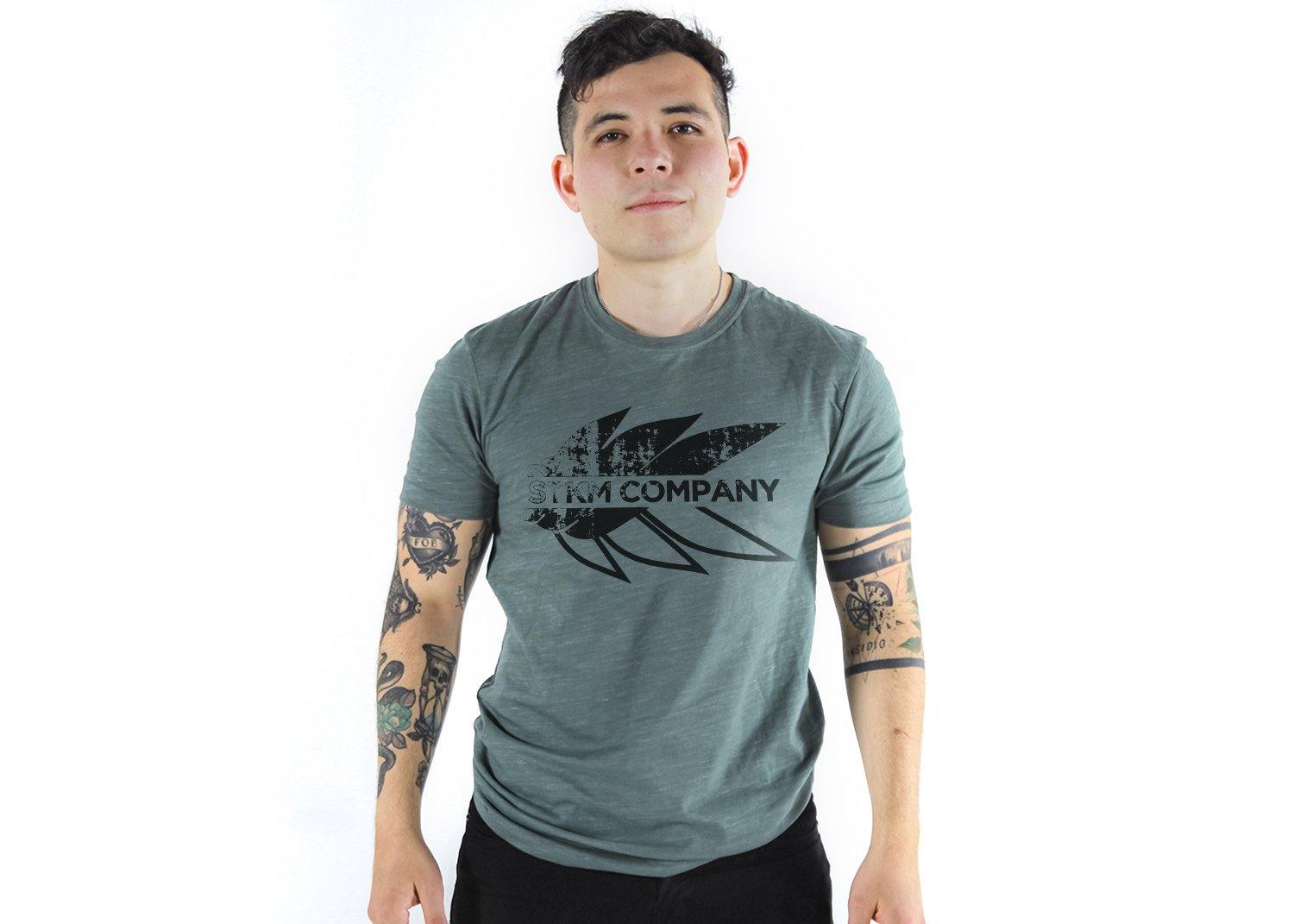 Green leaf Winged Damaged - Triblend hex corte fit | Playera | hombre, mujer, playera, stkm originals | Stockholm Company