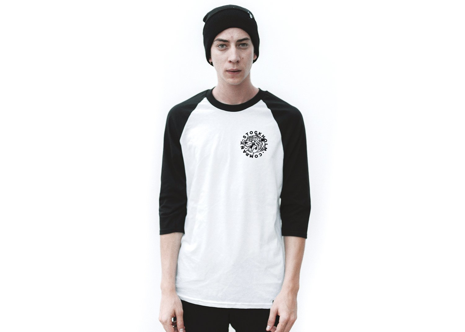 Counter tiger - Beisbolera 3/4 - Stockholm Co. - Playera - animals, Beisbolera, hombre, unisex