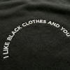I like black  & you - Sudadera | bordado