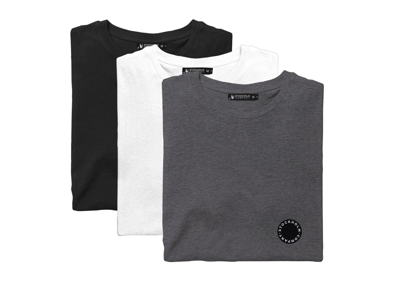 Basic trio circle pit - Paquete de 3 playeras básicas - Stockholm Co. - descuentos - productos con descuento