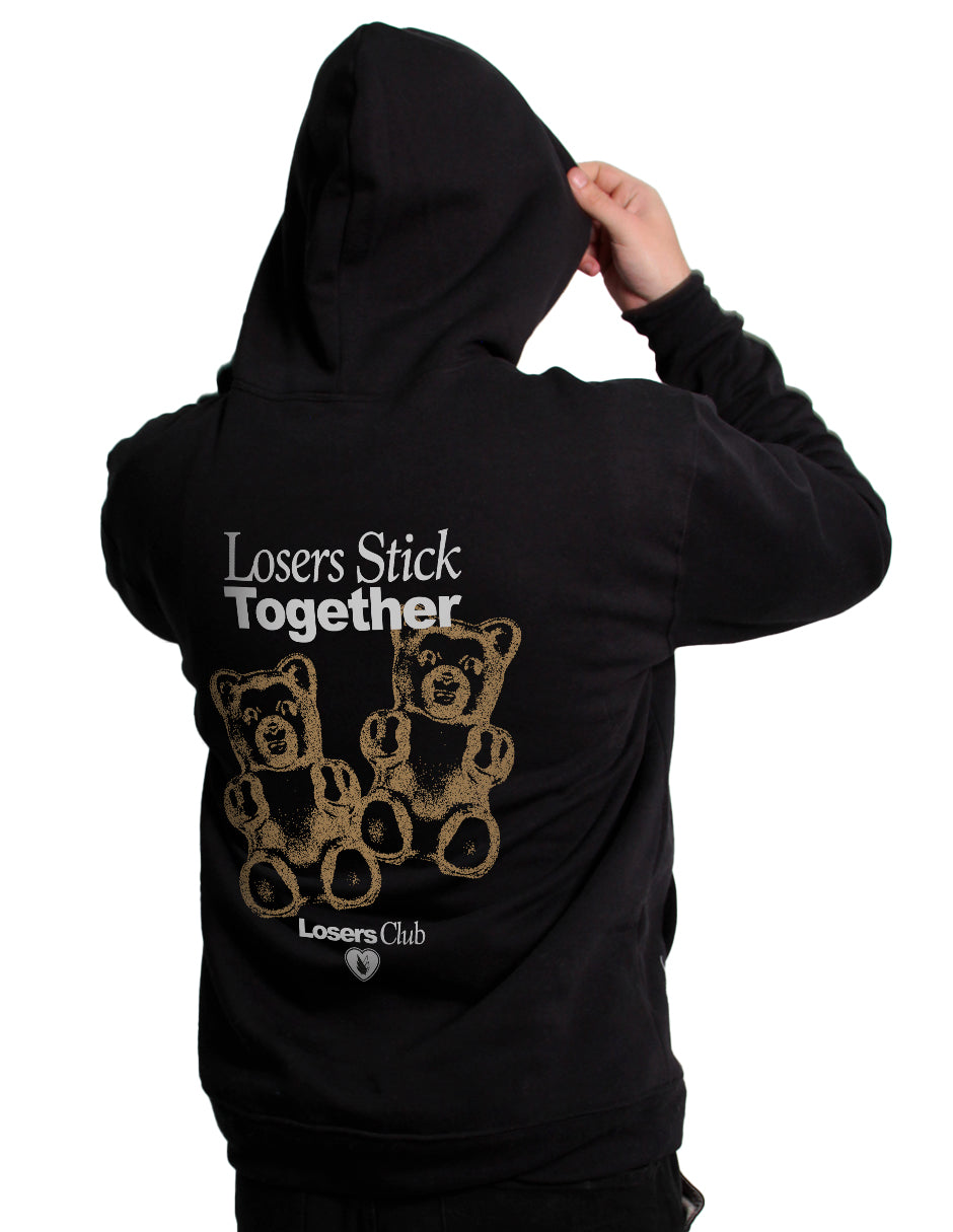 Losers stick together gummy bears - Sudadera con gorro