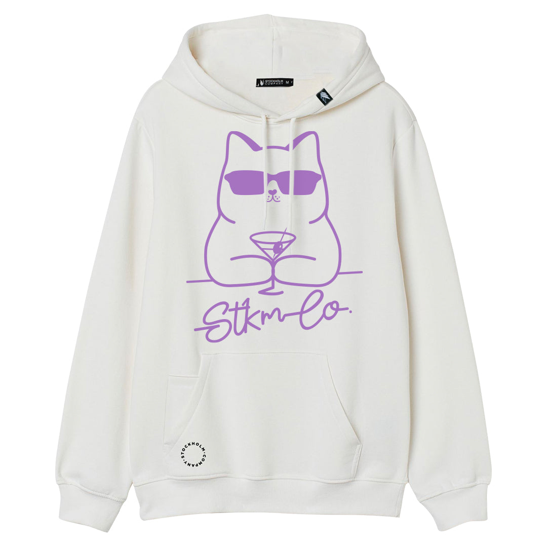 Martini cat - Sudadera con gorro - Stockholm Co. - Sudadera - stkm originals, sudadera, unisex
