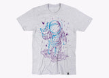 Lluvia y astronauta bicolor - Stockholm Co. - Playera - espacio, hombre, mujer, playera, unisex