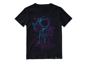 Lluvia y astronauta bicolor - Stockholm Co. - Playera - espacio, hombre, mujer, playera, unisex