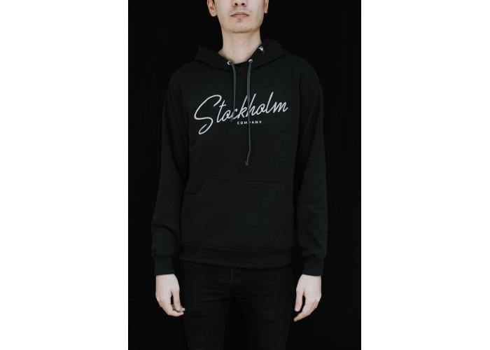 Stockholm cursiva firence - sudadera con gorro Negra - Stockholm Co. - Sudadera - stkm originals, sudadera, unisex