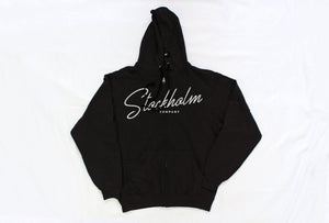 Stockholm cursiva firence - sudadera con gorro Negra - Stockholm Co. - Sudadera - stkm originals, sudadera, unisex