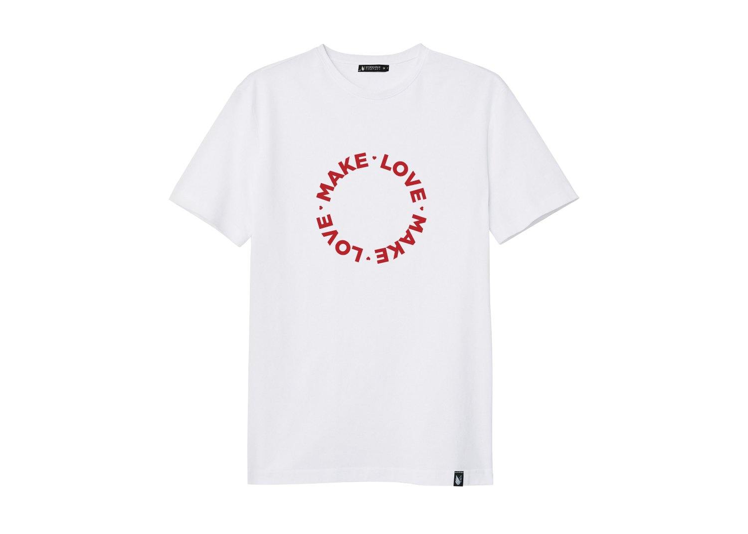 Make Love - Stockholm Co. - Playera - geometria, hombre, mujer, parejas, playera