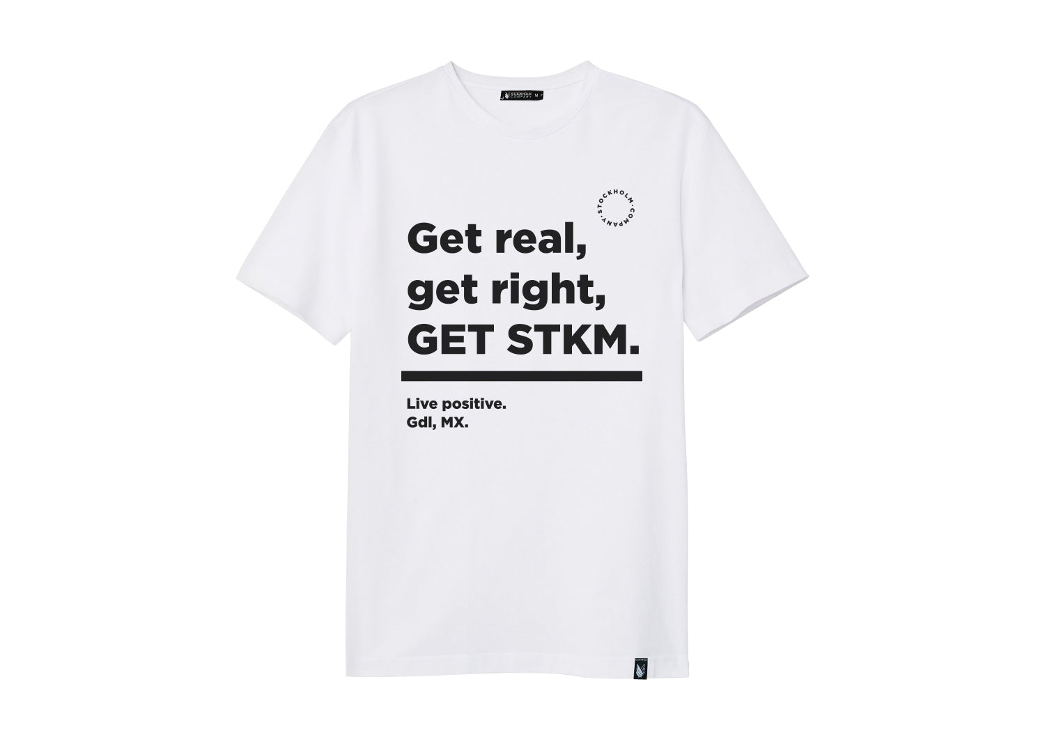 Live positive get STKM - Stockholm Co. - Playera - hombre, playera, stkm originals, unisex