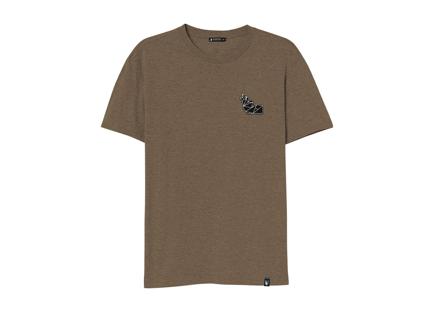 Origami Wolf Triblend - Stockholm Co. - Playera - animals, basicos, hombre, mujer
