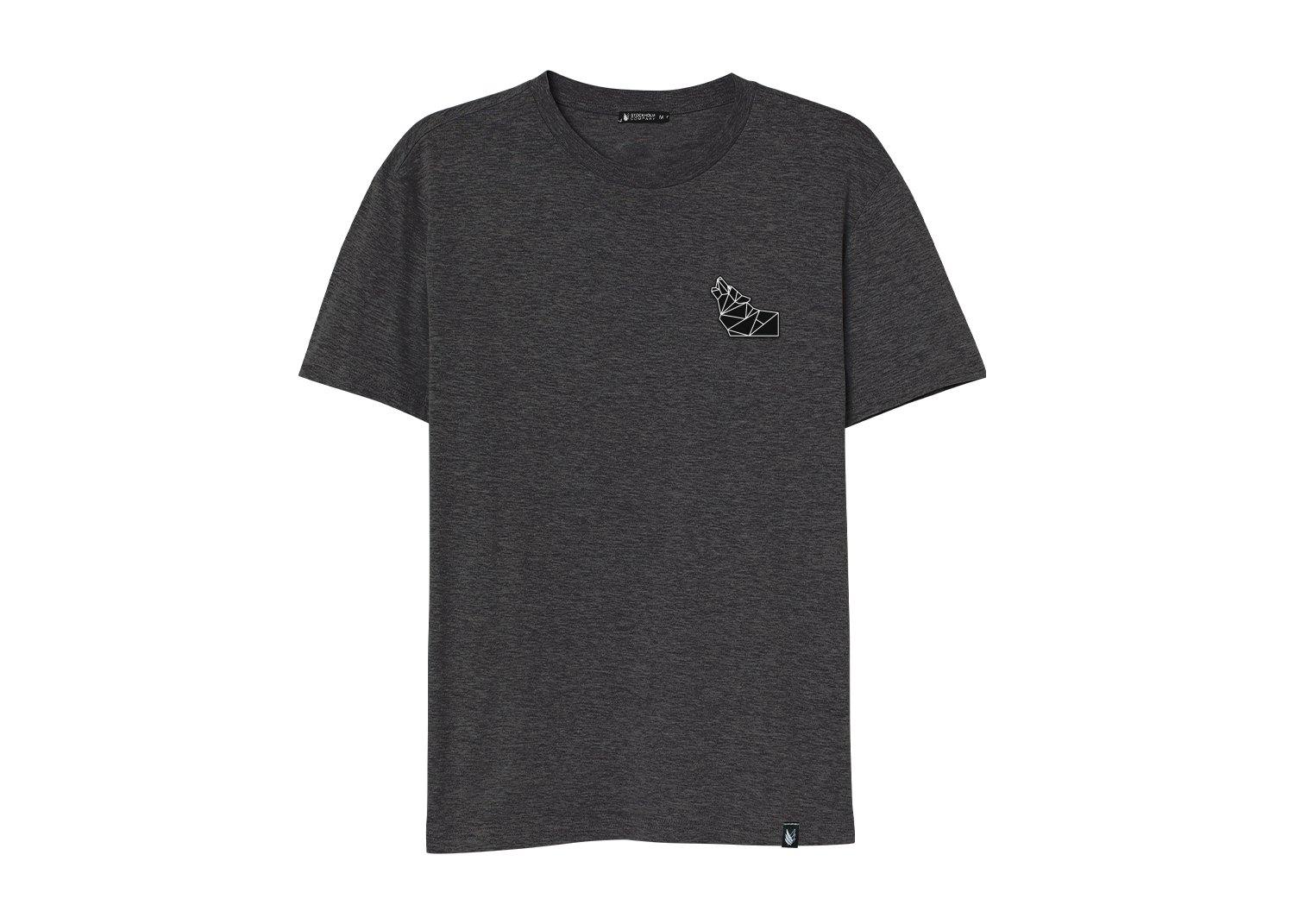 Origami Wolf Triblend - Stockholm Co. - Playera - animals, basicos, hombre, mujer