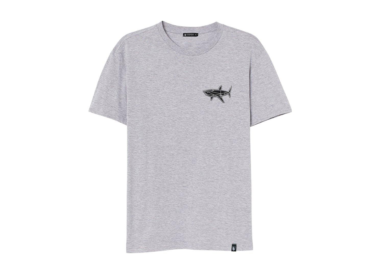 Origami Shark Triblend - Stockholm Co. - Playera - animals, basicos, hombre, mujer