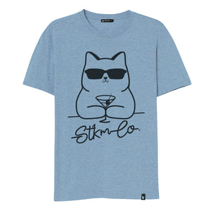 Martini Cat - Stockholm Co. -  - animals, playera