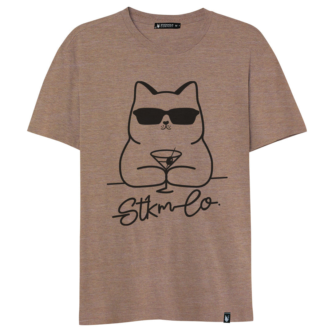 Martini Cat - Stockholm Co. -  - animals, playera