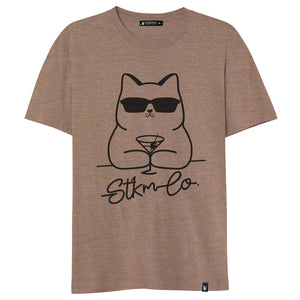 Martini Cat - Stockholm Co. -  - animals, playera