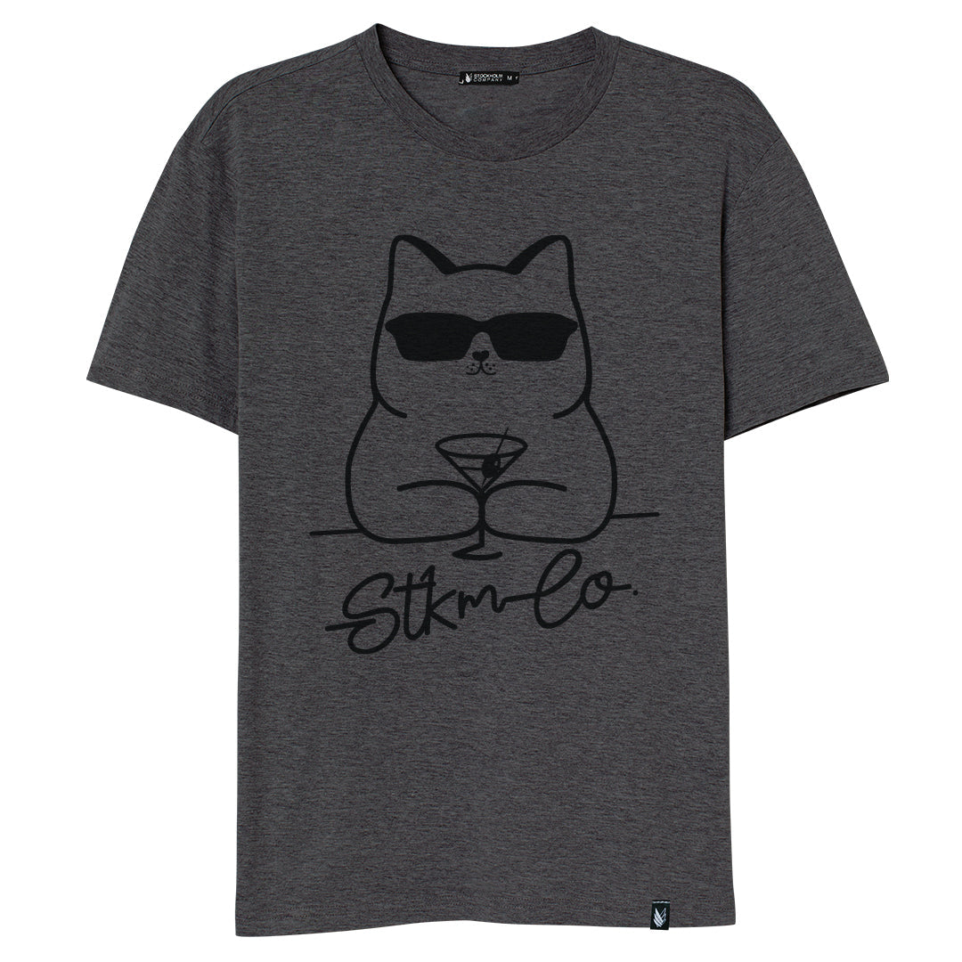 Martini Cat - Stockholm Co. -  - animals, playera
