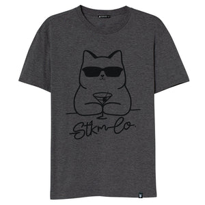 Martini Cat - Stockholm Co. -  - animals, playera