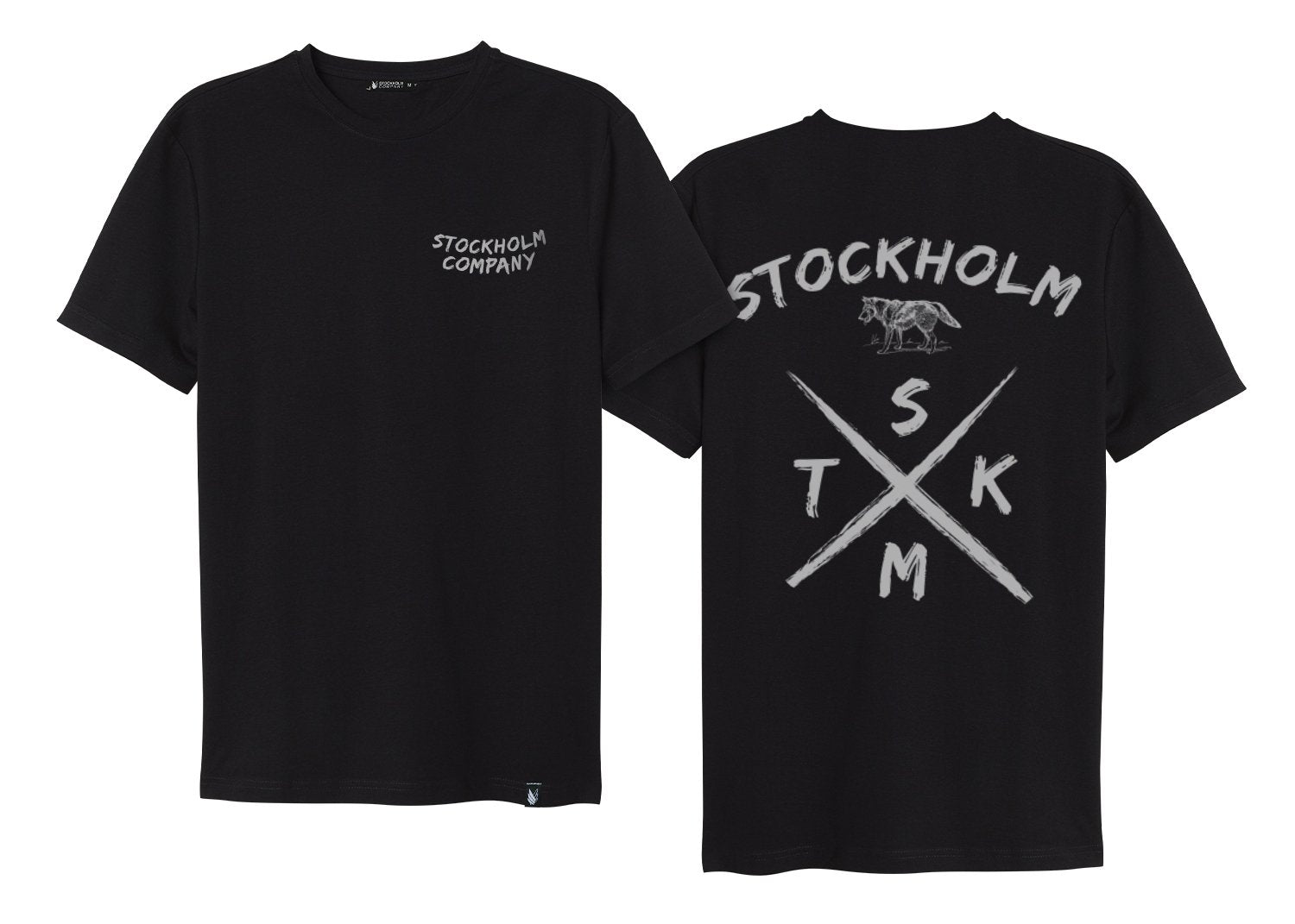 Team UP X wolf - Stockholm Co. - Playera - animals, geometria, hombre, mujer, playera