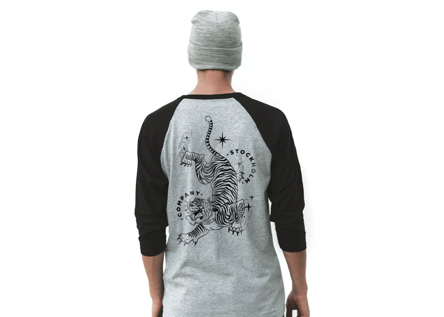 Counter tiger - Beisbolera 3/4 - Stockholm Co. - Playera - animals, Beisbolera, hombre, unisex